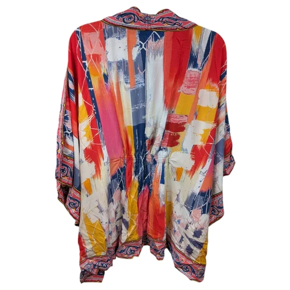 Tolani Collection NWT Colorful Kimono Sz 2XP - Picture 2 of 11